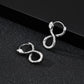 Boucles d'oreilles Serpent, bijou en alliage plaqué argent