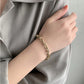Bracelet Maillons en U, bijou en acier inoxydable doré 18 carats