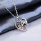 Collier Cheval et cavalière, bijou en alliage plaqué or 585 (14 ct) et plaqué argent 925