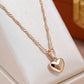 Collier Coeur, bijou en alliage plaqué or 585 (14 carats)