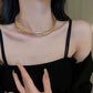 Collier Spirale multirangs, bijou en alliage plaqué or