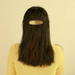 Pince à cheveux boussole, bijou en acier inoxydable doré