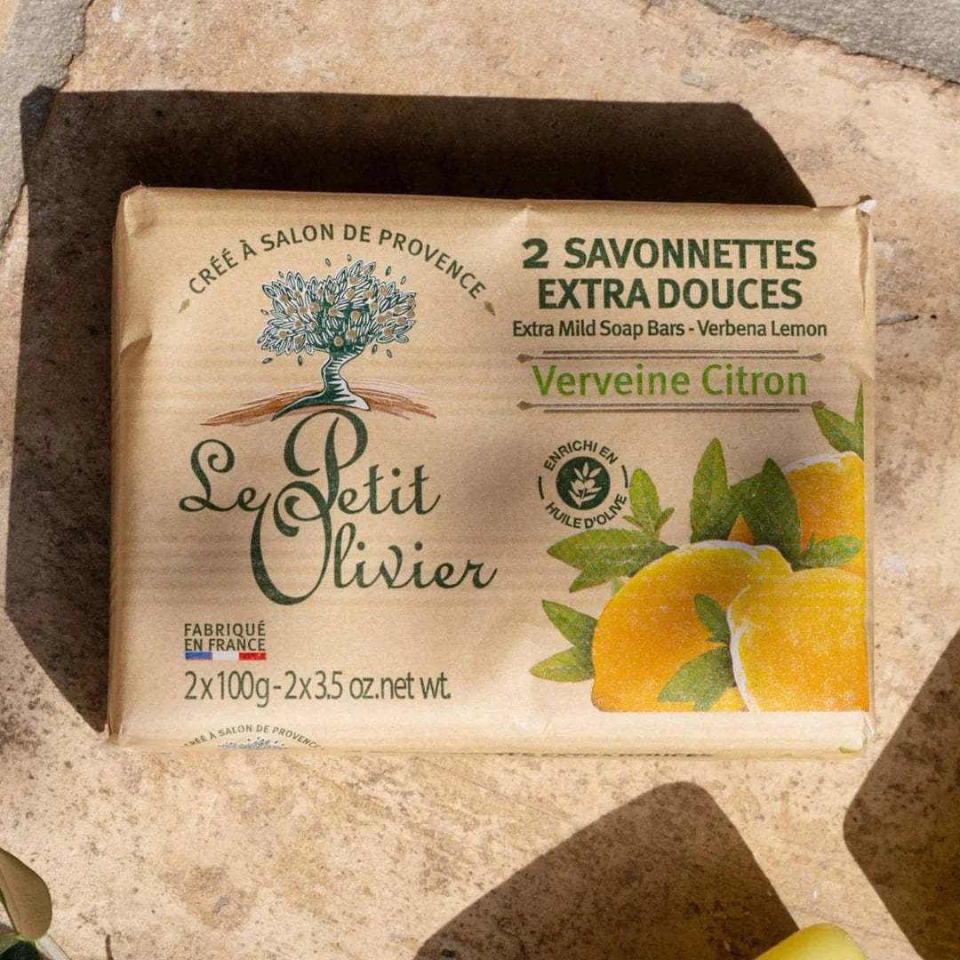 Le Petit Olivier - savon extra doux au parfum de citron (2 x 100 g)