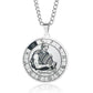 Collier Signe astrologique pour hommes, bijou en acier inoxydable argenté