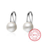 boucles d'oreilles de perles en argent